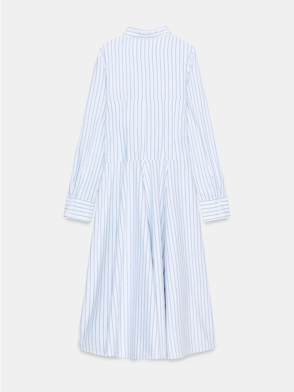 ZARA STRIPED MIDI SHIRT DRESS - Picture 4 of 6